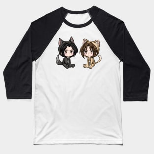 Feng Xin and Mu Qing dog and cat Chibi Baseball T-Shirt